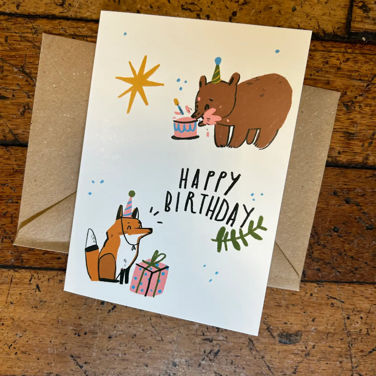 Fox + Bear | Birthday Card