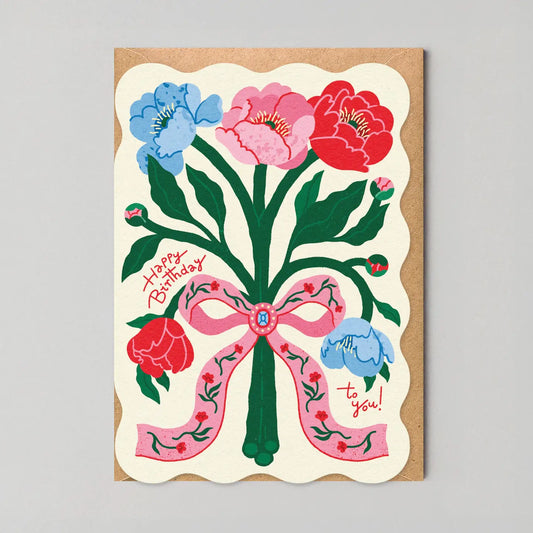 Floral Die-Cut | Birthday Card