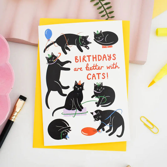 Better With Cats | Birthday Card