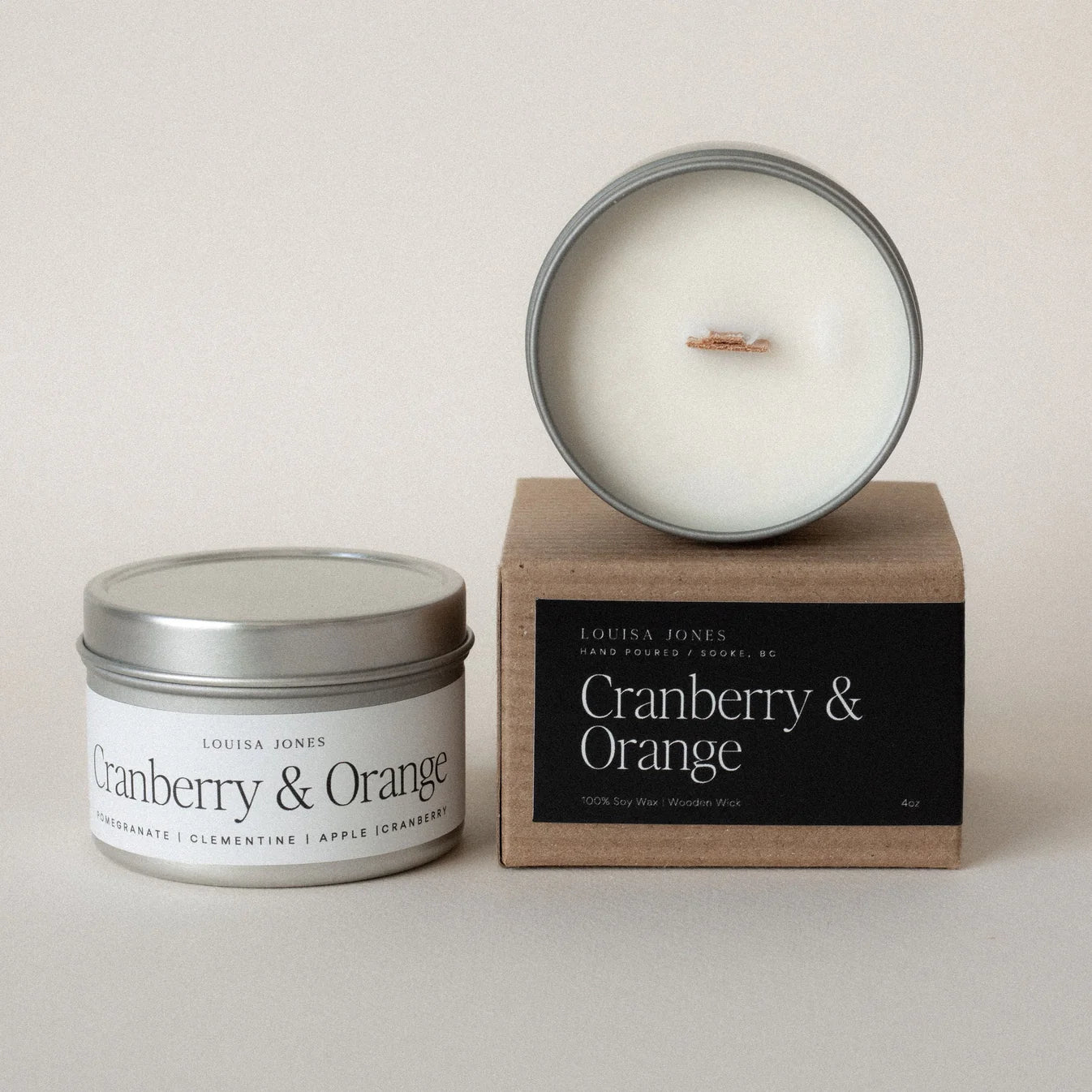 Cranberry Orange 4oz Candle