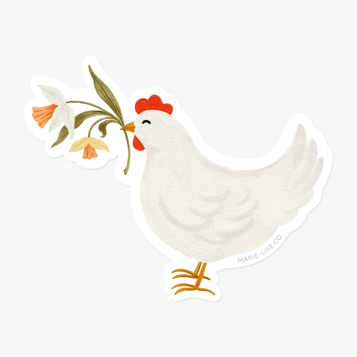 Spring Chicken Sticker