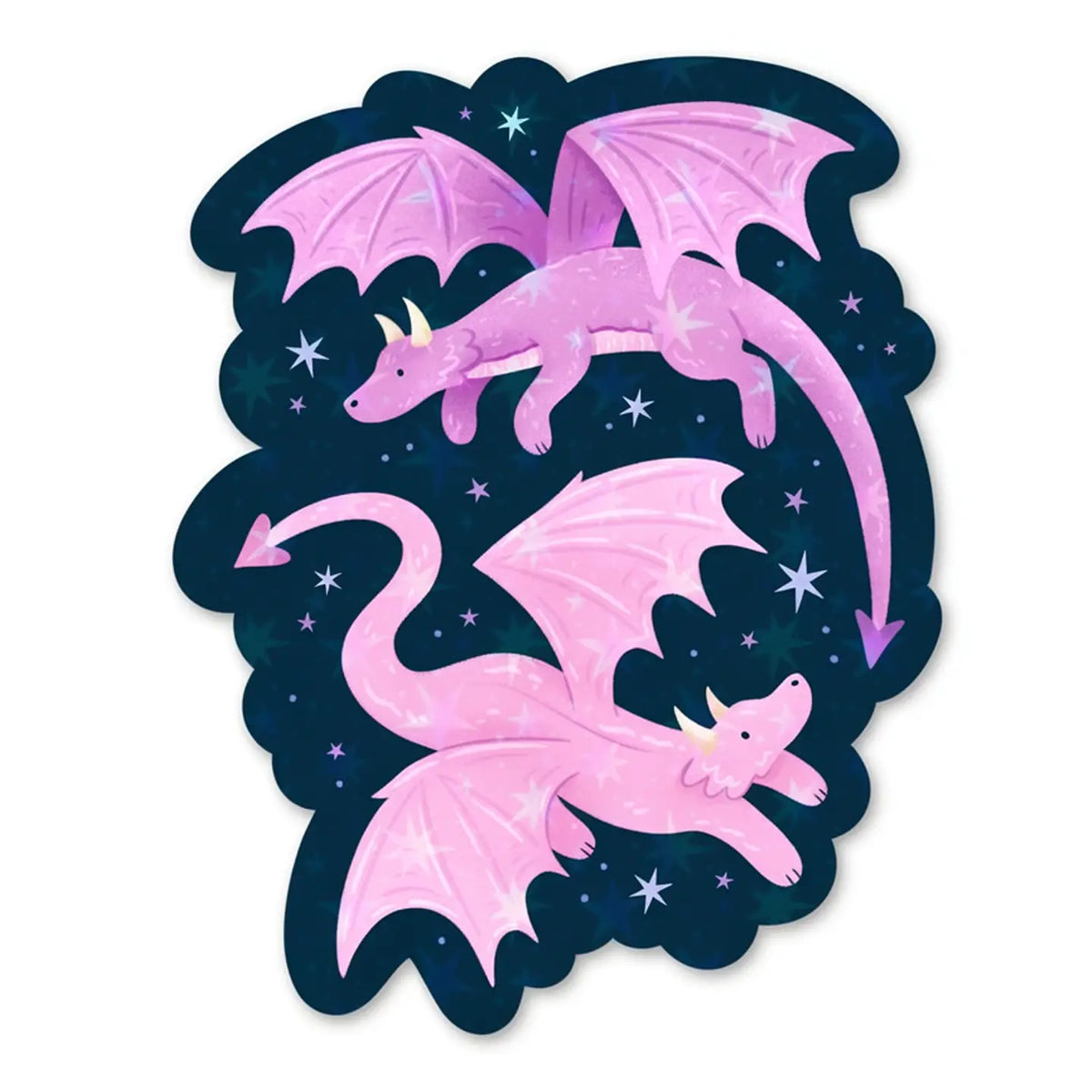Purple Dragons Holographic Sticker