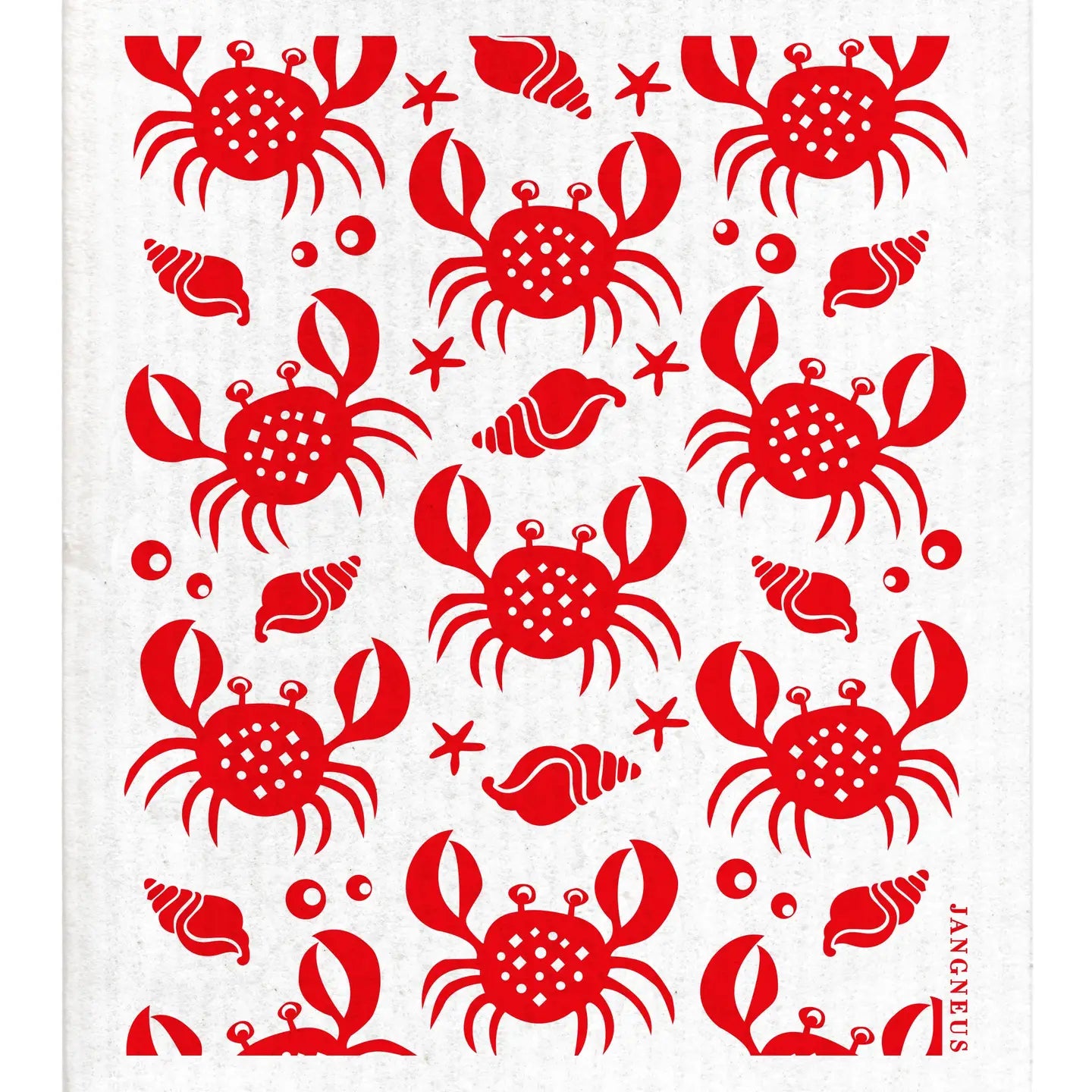 Swedish Dishcloth | Red Crabs