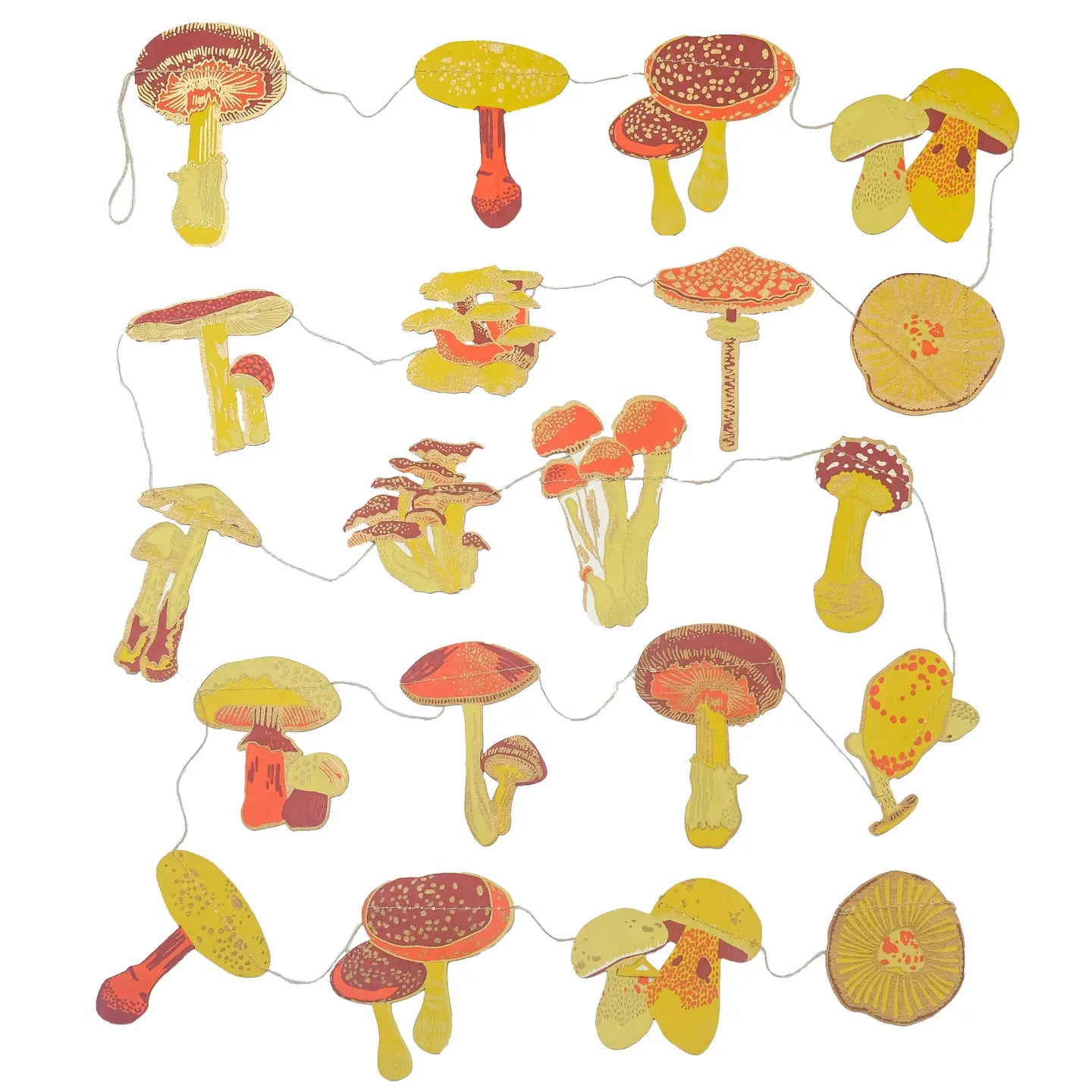 Sewn Garland | Mushrooms