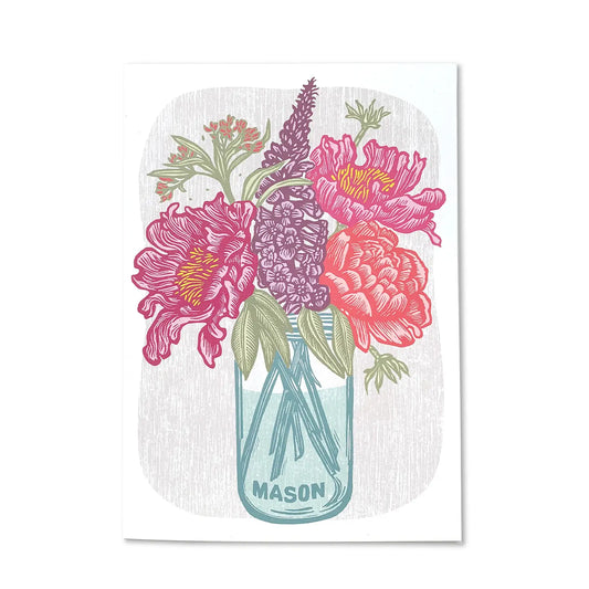 Cottage Florals | Blank Card