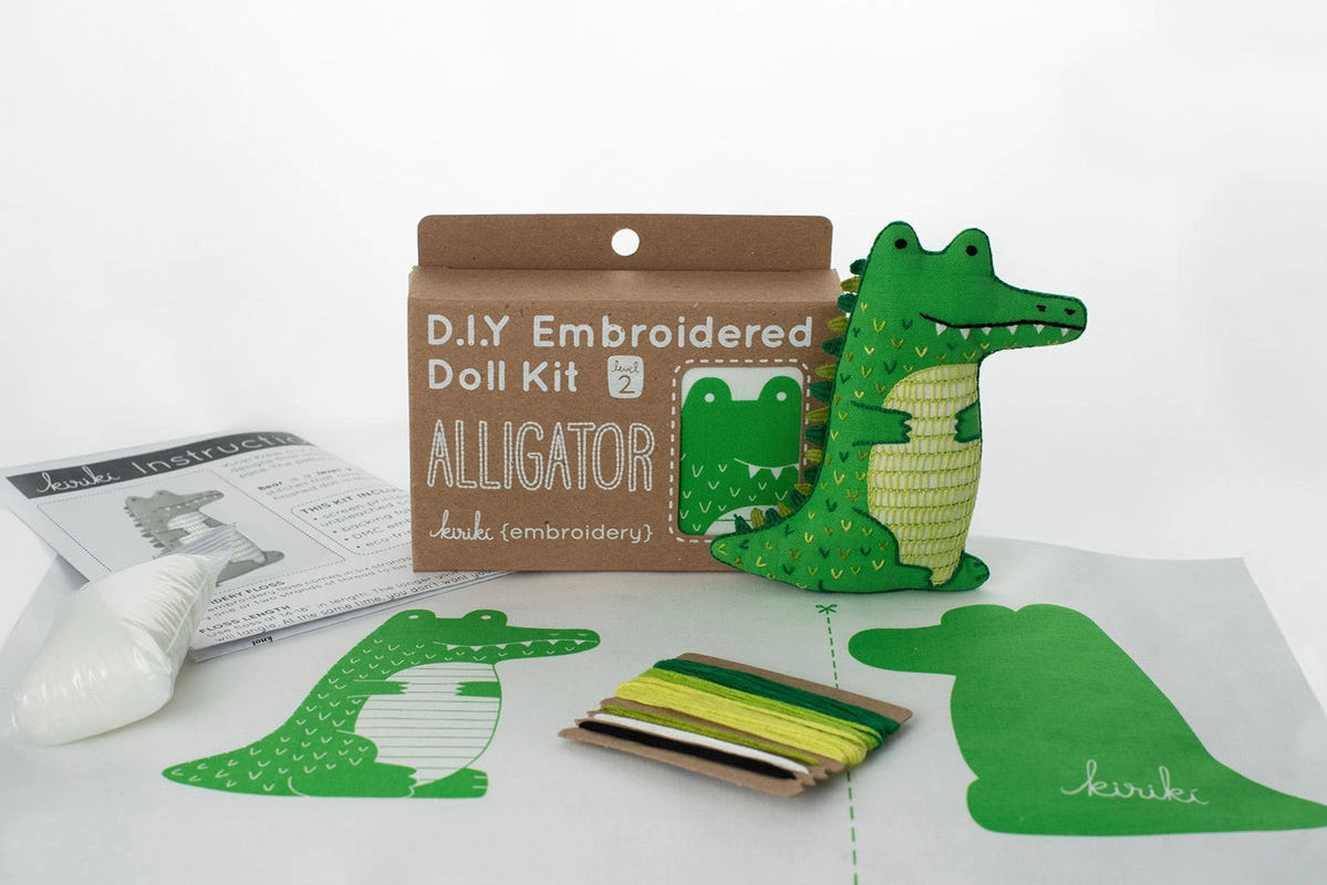 Embroidery Kit | Alligator