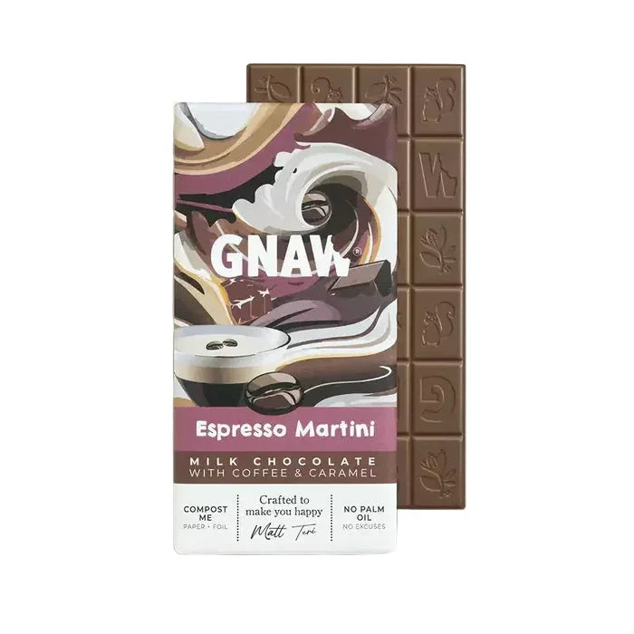Gnaw Espresso Martini Milk Chocolate Bar