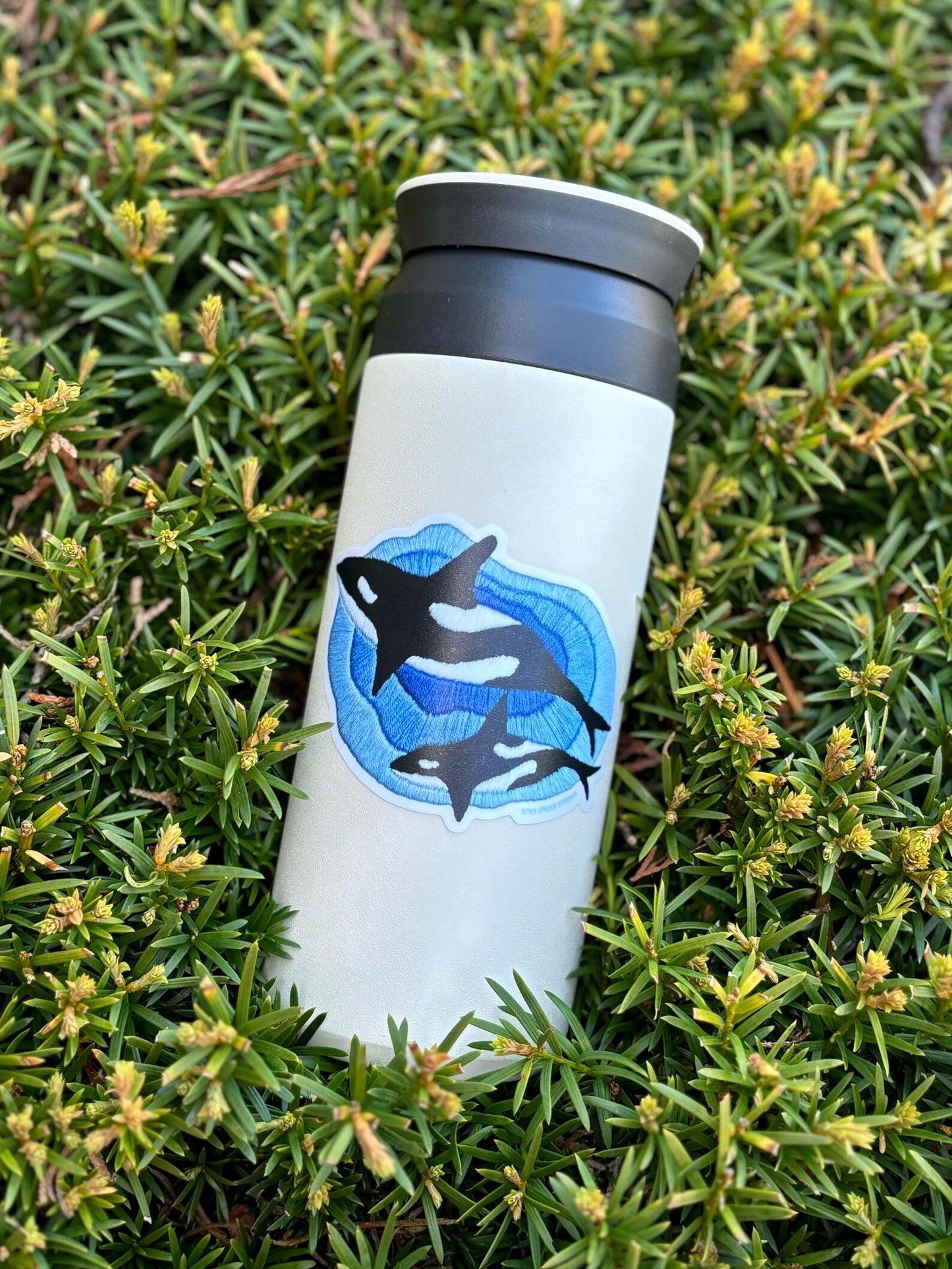 Orca Whale Embroidery Sticker