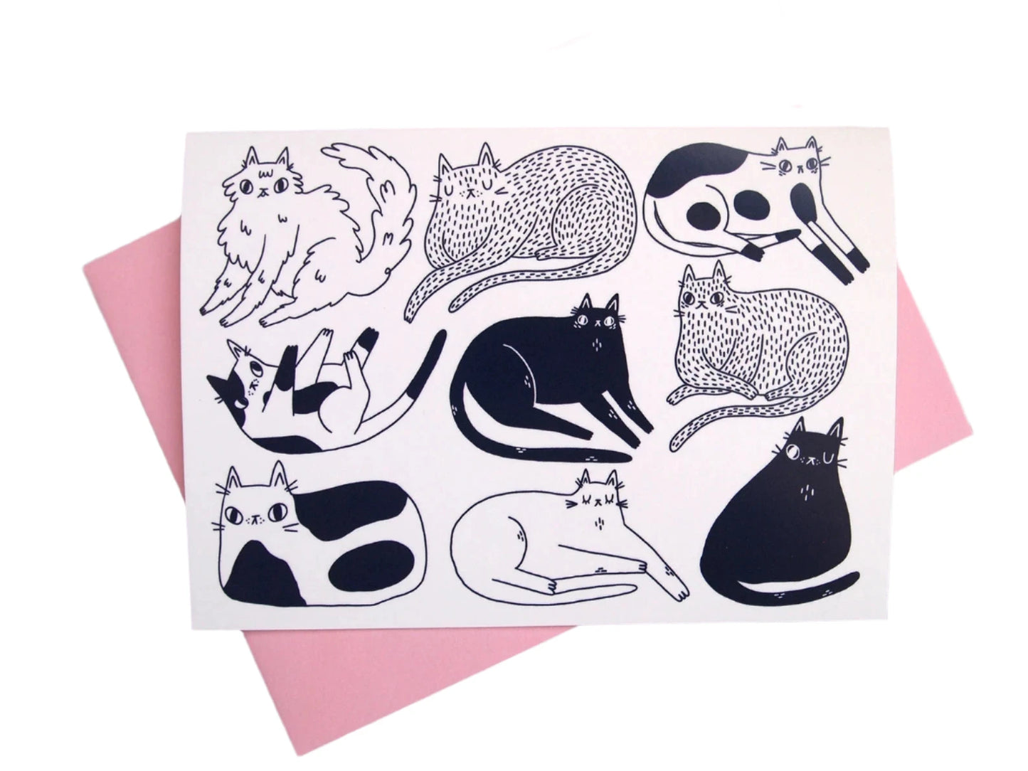 Cat Drawings | Blank Card