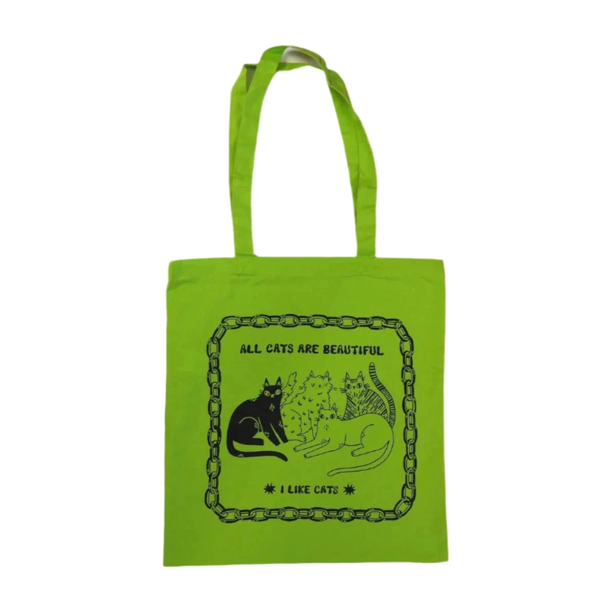 All Cats Are Beautiful Tote Bag | Green