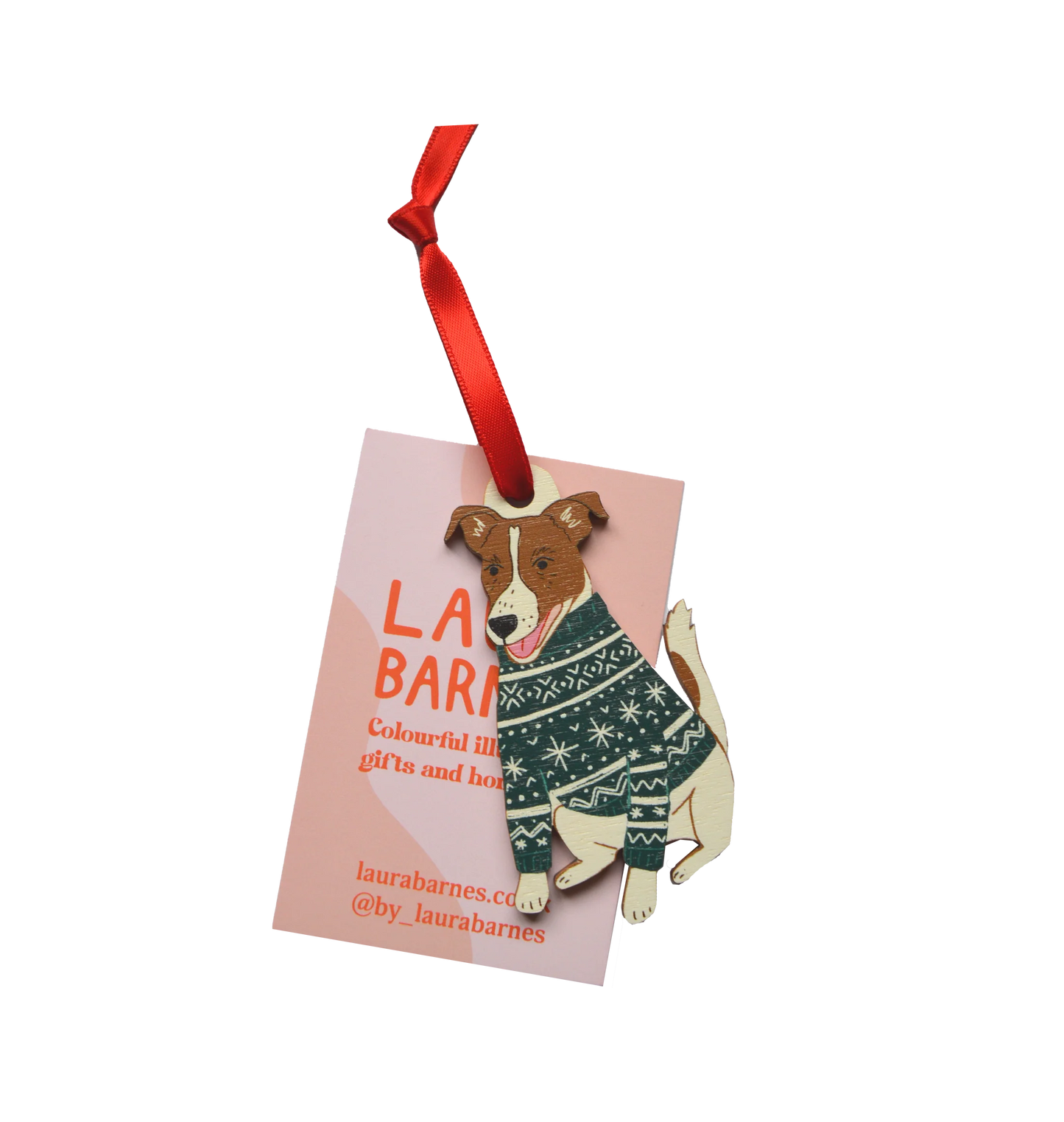 Wooden Ornament | Jack Russel