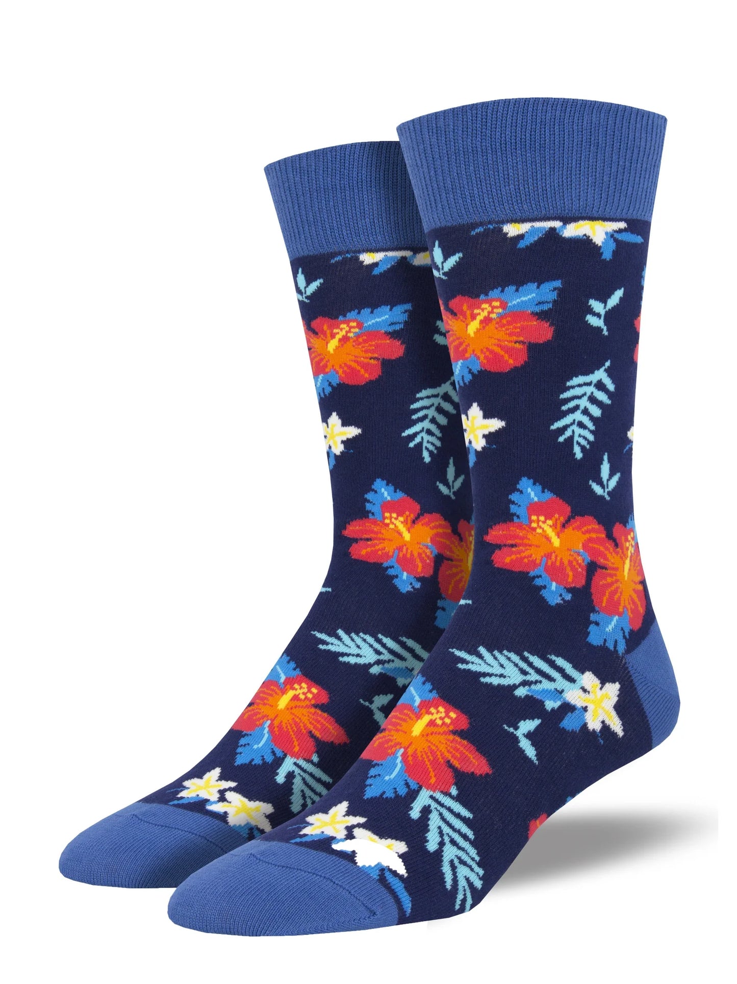 Men's Socks | Aloha Floral Blue