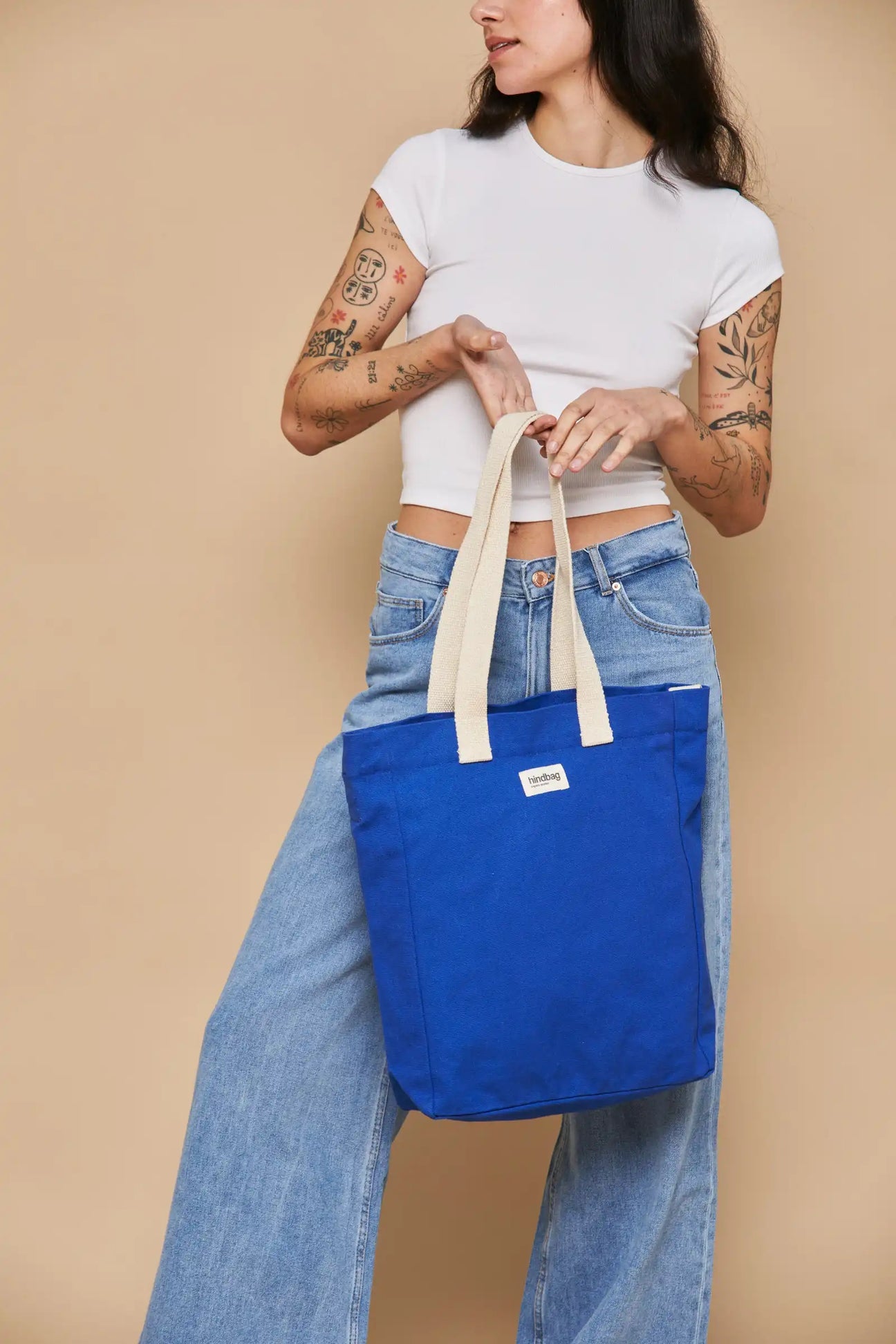 Hindbag | Paul Vertical Tote Bag Electric Blue - Warm Gift Shop