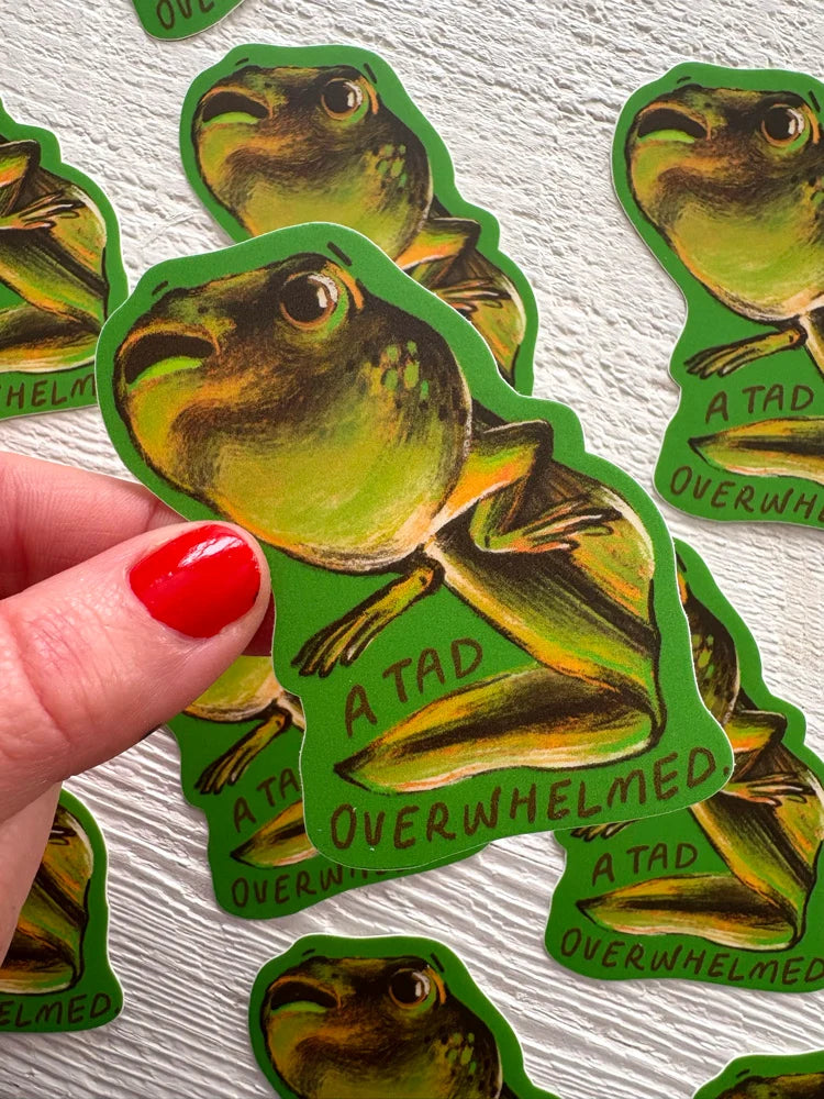 Tad Overwhelmed Sticker