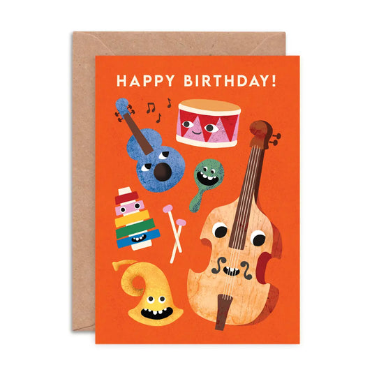Musical Faces | Birthday Card