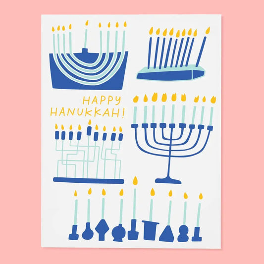 Menorahs | Hanukkah Card