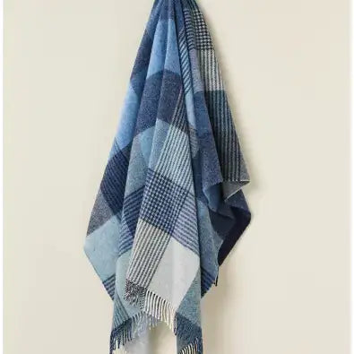 Bronte Moon | Lindley Blue Wool Throw