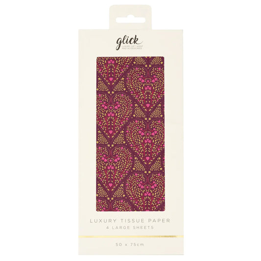 Tissue Paper Pack | Filigree Hearts