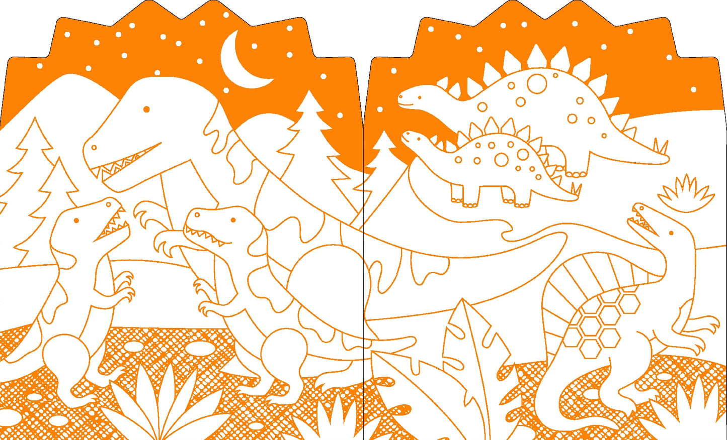 Colouring + Sticker Book | Dinosaurs