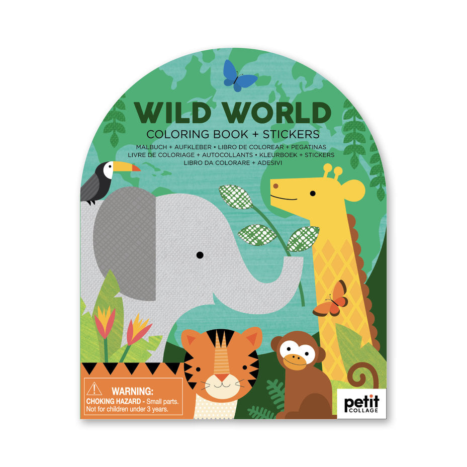 Colouring + Sticker Book | Wild World