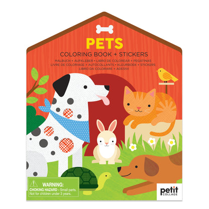 Colouring + Sticker Book | Pets