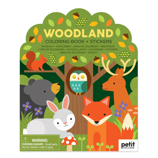 Colouring + Sticker Book | Woodland