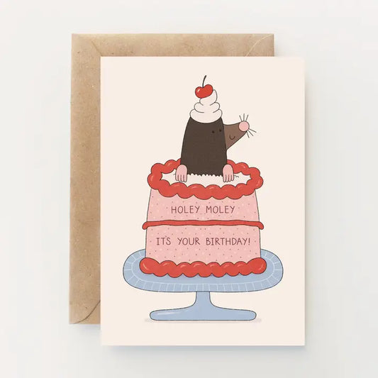 Holey Moley | Birthday Card