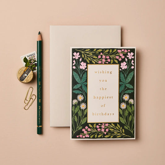 Meadow Border | Birthday Card