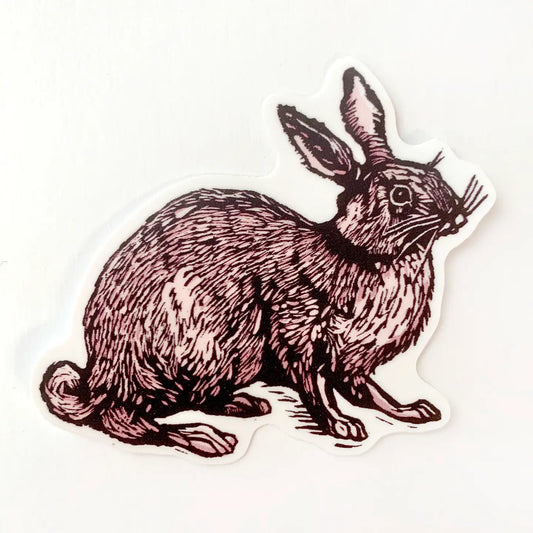 Pink Hare Sticker