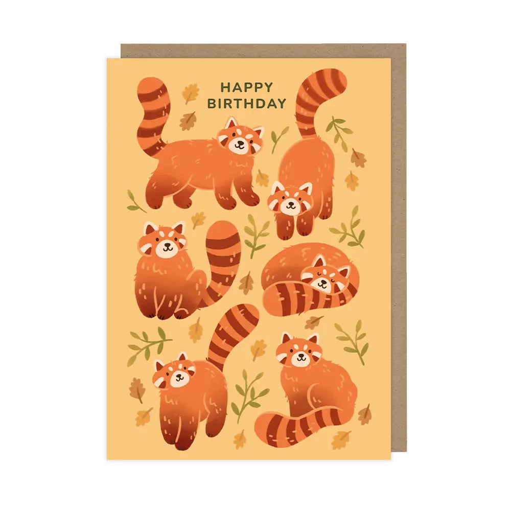 Red Pandas | Birthday Card - Warm Gift Shop