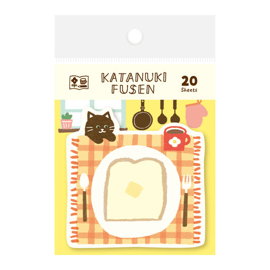 Sticky Notes | Die Cut Cat with Toast