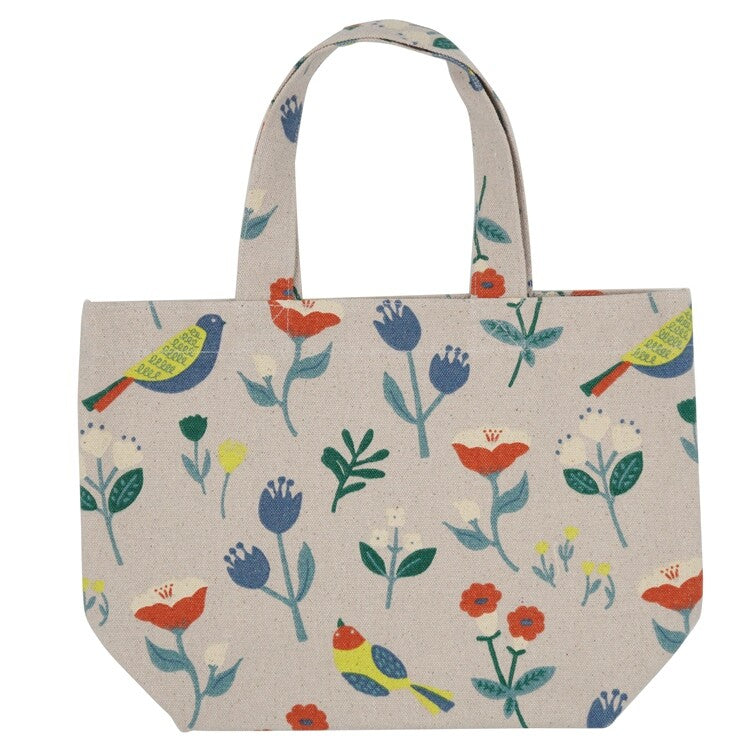 Mini Tote Bag | Floral Birds