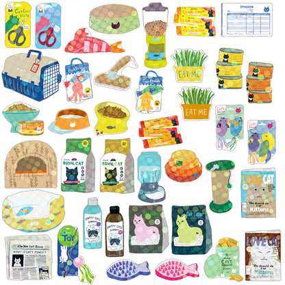 Box of Stickers | Cat Supplies