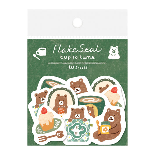 Sticker Flakes | Coffee Bear