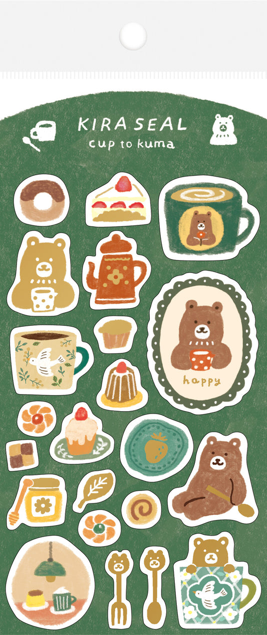 Sticker Sheet | Coffee Bear