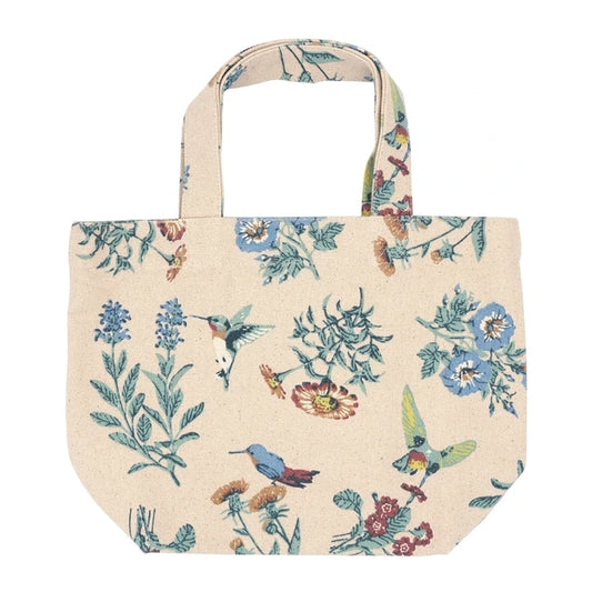 Mini Tote Bag | Hummingbirds