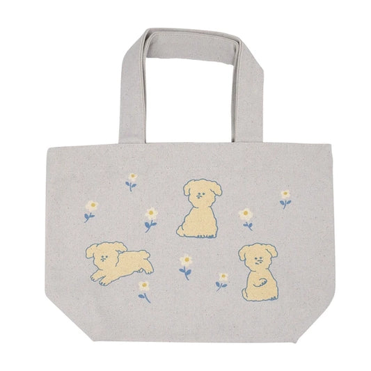 Mini Tote Bag | Puppies + Daisies