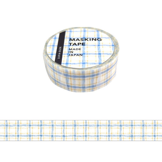 Washi Tape | Blue + Yellow Check