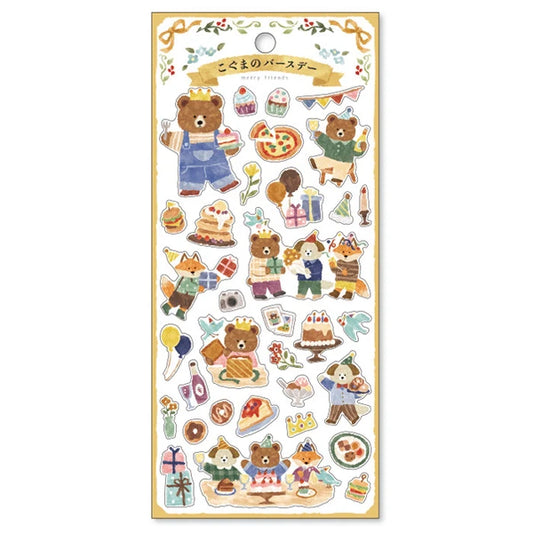 Sticker Sheet | Birthday Bear Cub