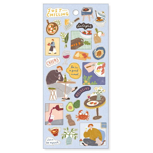 Sticker Sheet | Chilling Dinner Time