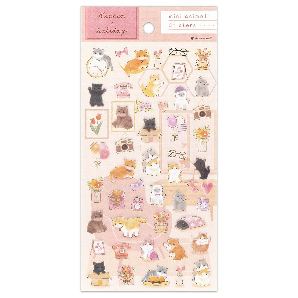 Sticker Sheet | Kitten Holiday