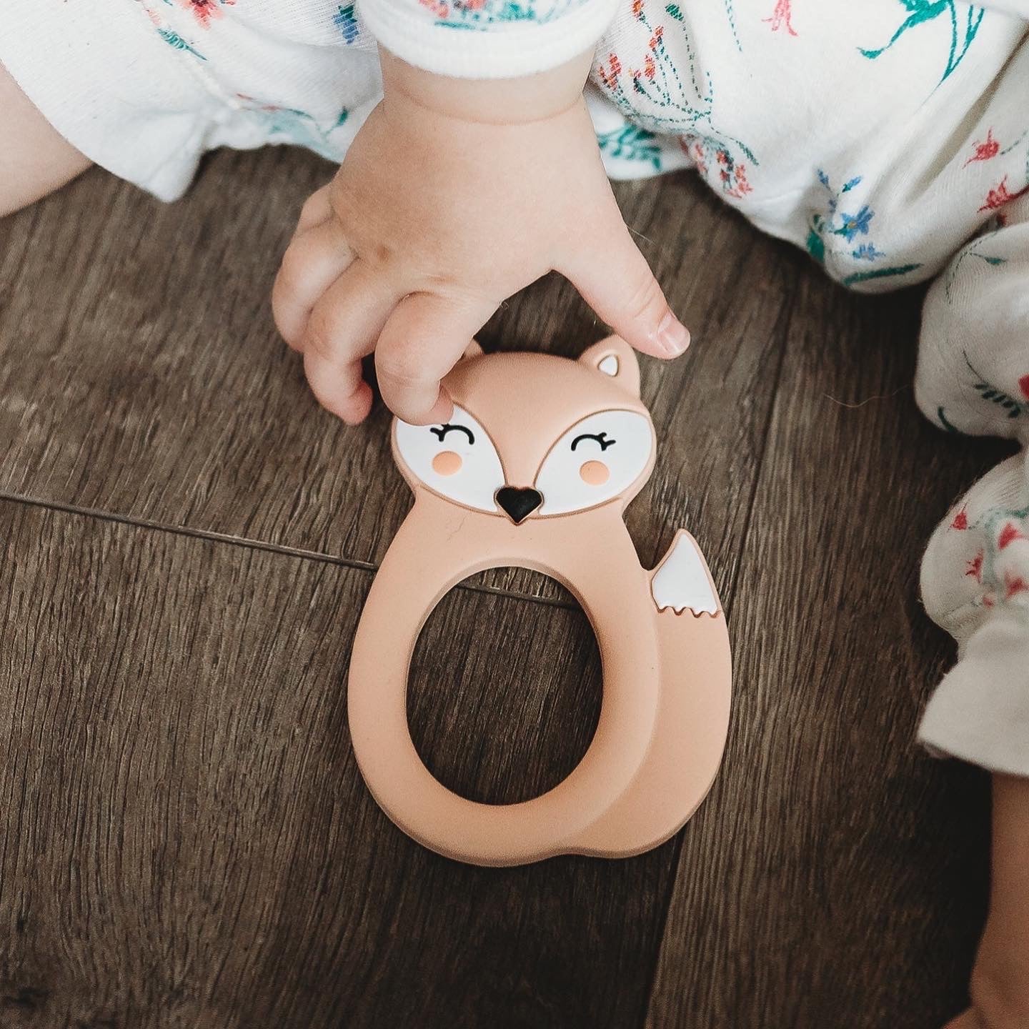 Peach Fox Teether - Warm Gift Shop