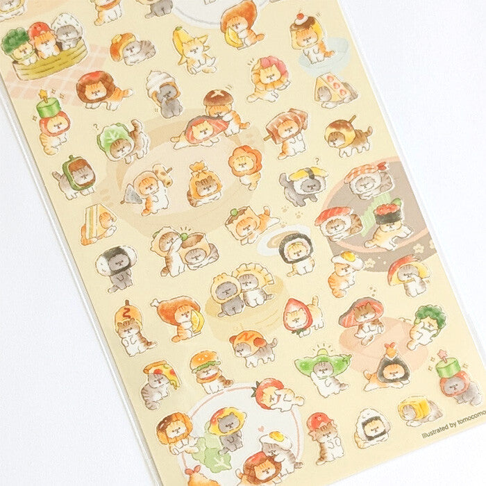 Sticker Sheet | Cats in Snacks