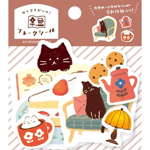 Sticker Flakes | Cats Cafe – Warm Gift Shop