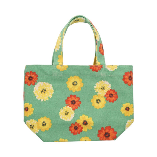 Mini Tote Bag | Turquoise Floral