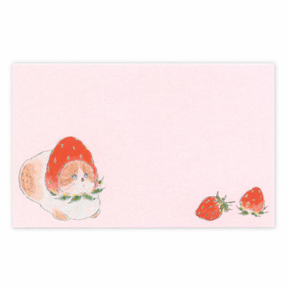 Mini Message Card Set | Strawberry Kitten