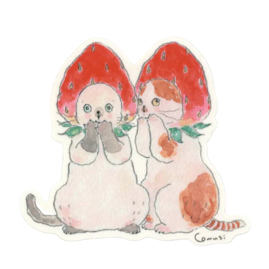 Sticker | Strawberry Kittens