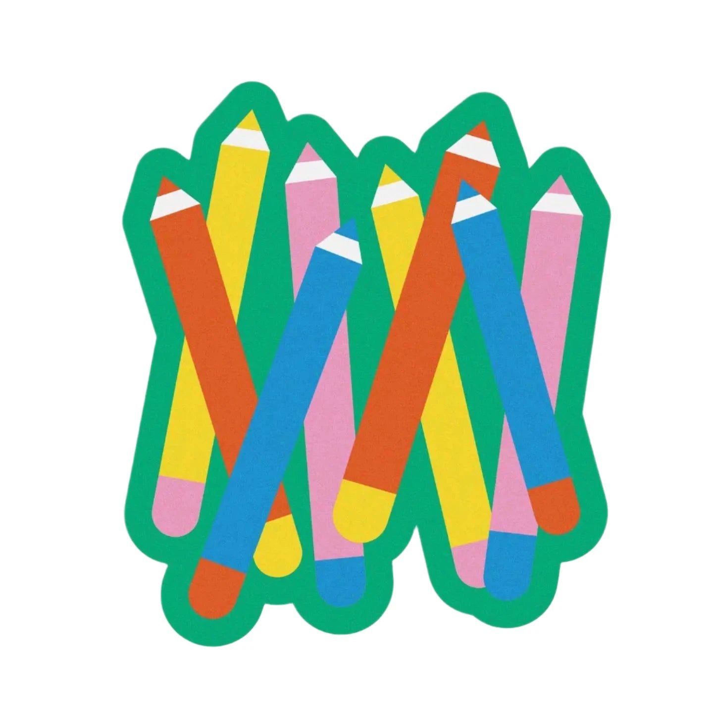 Chunky Pencils Sticker