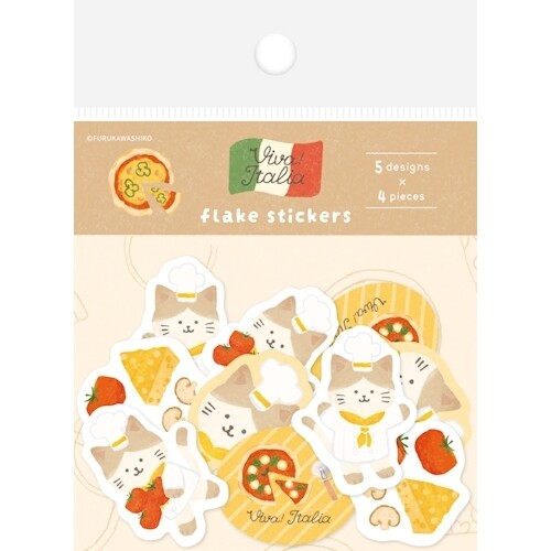 Sticker Flakes | Pizza Cat