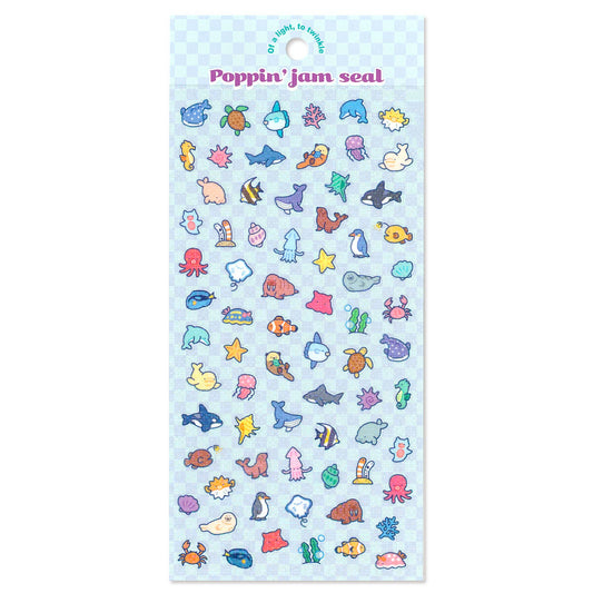 Sticker Sheet | Poppin' Marine Life